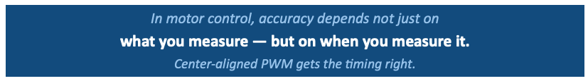 Center aligned PWM